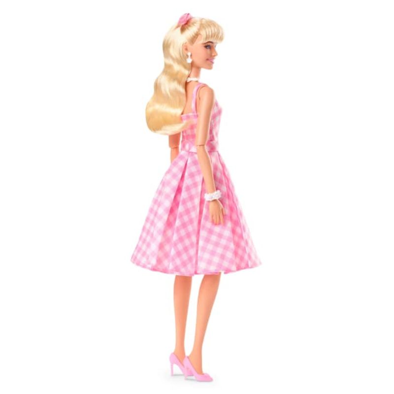 Boneca Barbie com Carro Fiat Rosa - Mattel