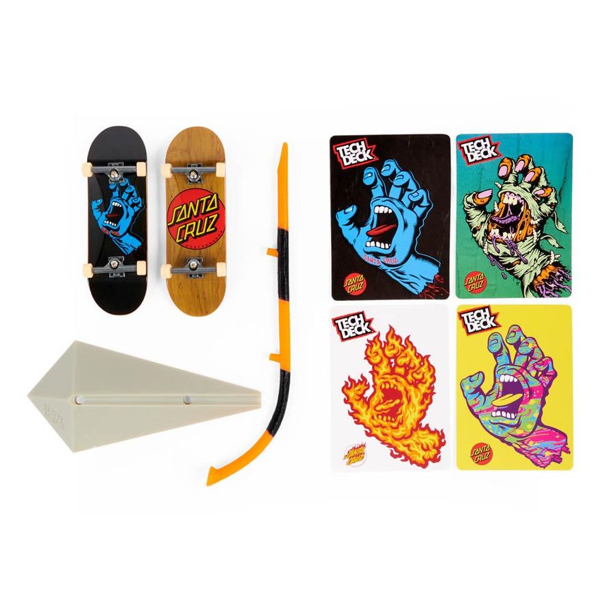 Tech deck kit 2 skate dedo com obstaculo e card zero sunny 2893