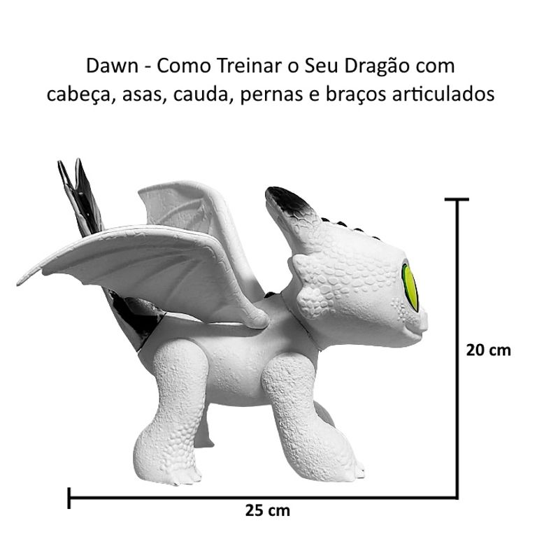 Kit 3 Dragões Baby como Treinar seu Dragão Filhotes Banguela Dusk Dawn e  Eclipse Dreamworks Pupee