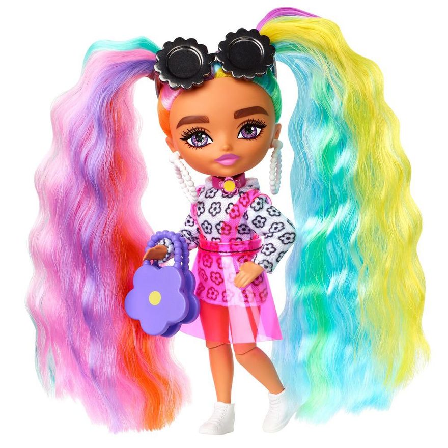 Mini Boneca - Barbie - Extra Mini Minis - Listras Abacaxi - Mattel - Ri  Happy