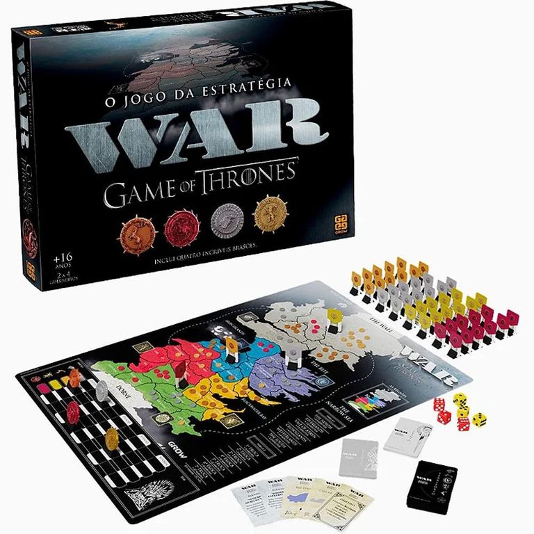 Jogo War Game Of Thrones Grow Tabuleiro Guerra Estratégia - Ri Happy