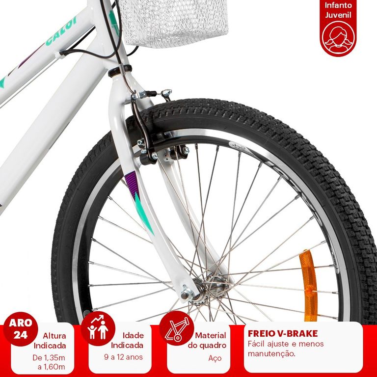 Bicicleta ARO 24 Ceci V Brake Caloi Lista Kids Todo Cartoes