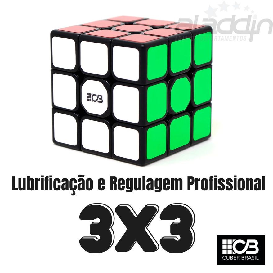 CUBO MAGICO 3X3 CUBER PROFISSIONAL ORIGINAL + BASE PRO JOGO - Ri Happy
