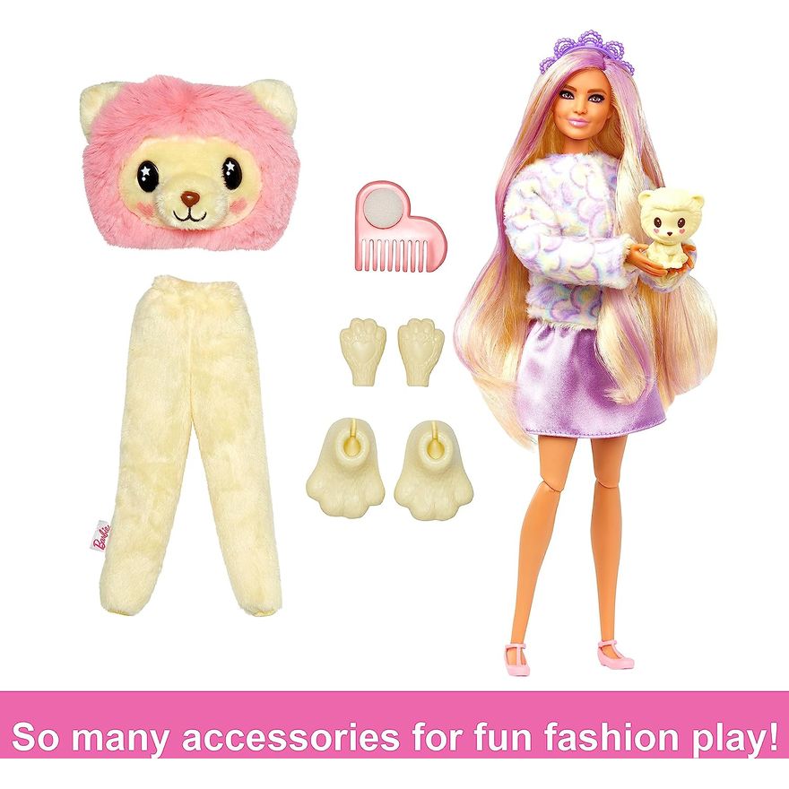 Boneca Barbie Cutie Reveal 10 Surpresas com Mini Pet e Fantasia de Urso  Polar Hjl64 - MP Brinquedos