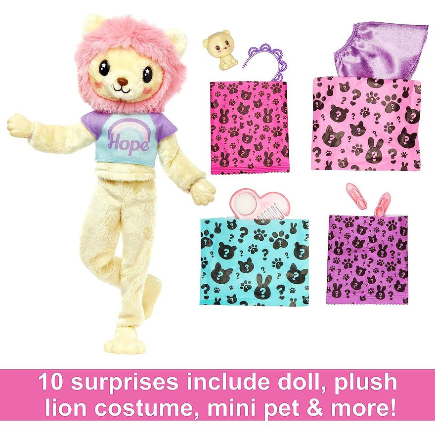 Boneca Barbie Cutie Reveal 10 Surpresas com Mini Pet e Fantasia de Corça  Hjl61 - Ri Happy