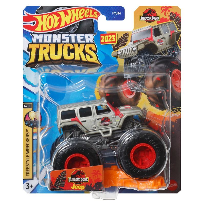 Conjunto de jogo Monster Jam Garagem com camião monstro, luzes e