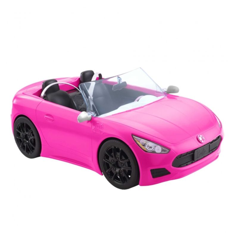 Boneca Barbie com Carro Fiat Rosa - Mattel