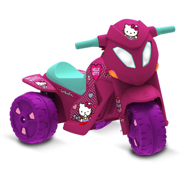 Ban Moto Hello Kitty 6v Elétrica Bandeirante - Lista Kids Todo Cartoes