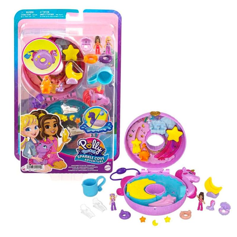 Polly Pocket Conjunto de Brinquedo Bóia De Unicórnio - Ri Happy