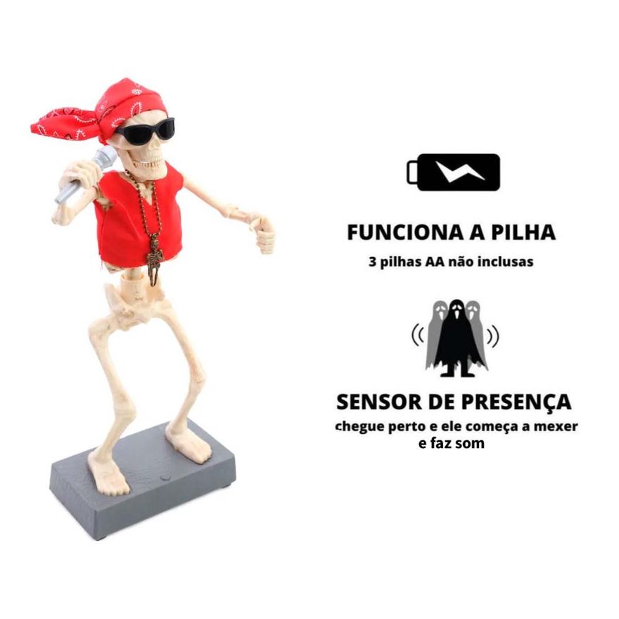 Decoração Halloween Assustadora Bruxa Com Sensor de Presença