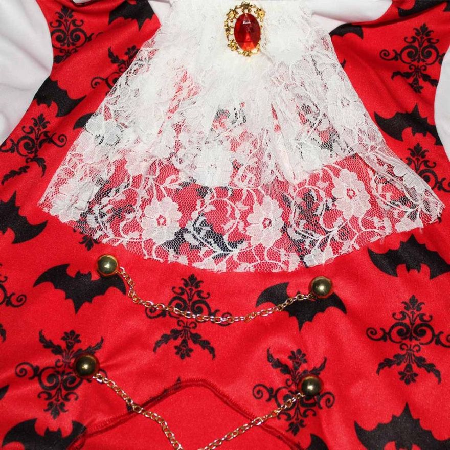 Fantasia Vampiro Drácula Halloween Infantil Traje Luxuoso Para Meninos - M  6 - 9 - Ri Happy