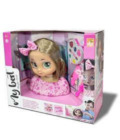 Boneca Busto My Best Style Hair Negra - Bee Toys - Ri Happy