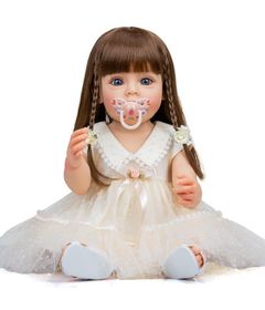 Bebe Reborn Menino 100% Silicone 57 Cm - Edu - Full