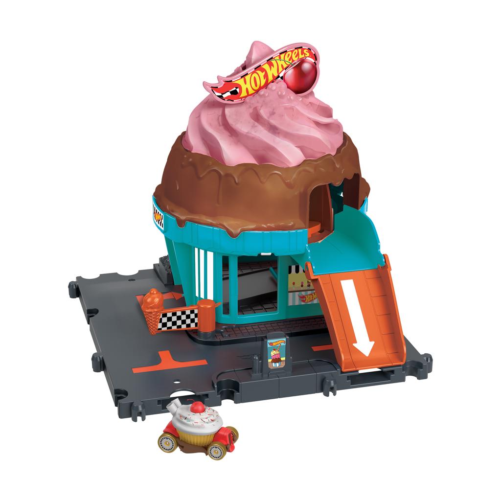 Conjunto de Pista e Carrinho Hot Wheels City Sorveteria Mattel 0