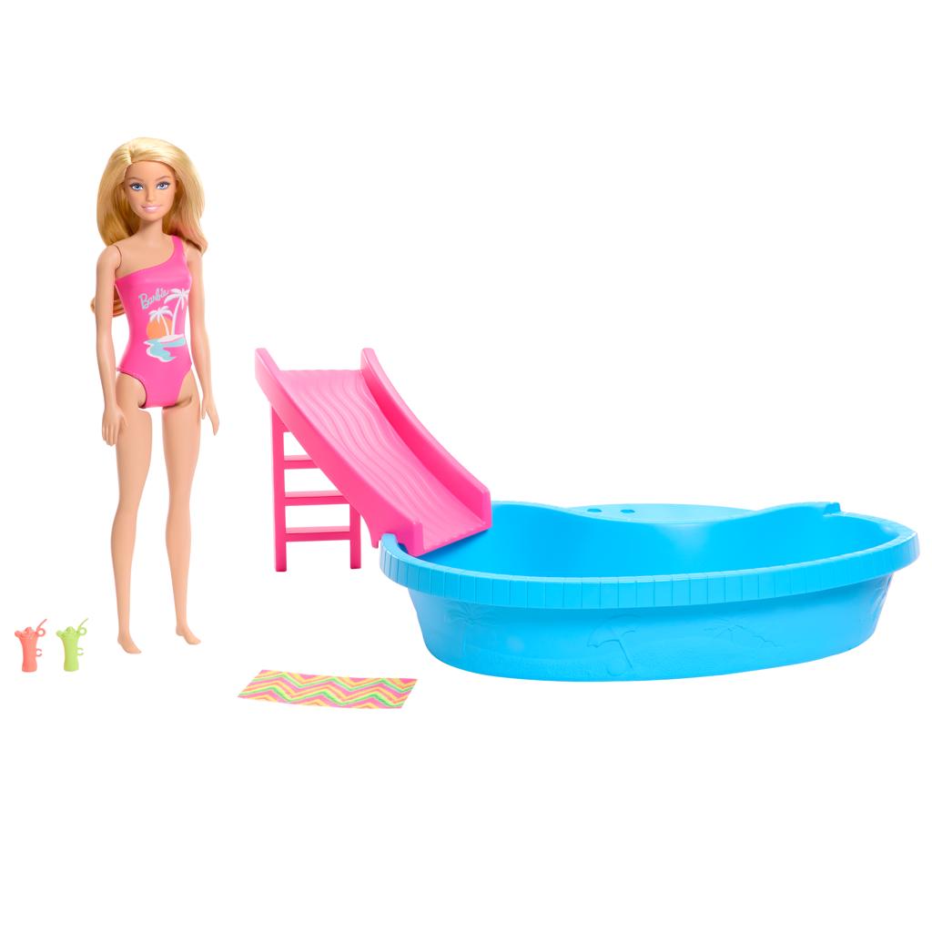 Conjunto De Boneca E Acessórios - Barbie - Piscina - Mattel