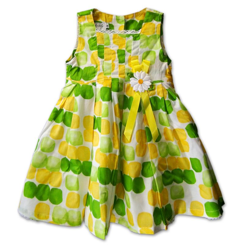 vestido com estampa amarela
