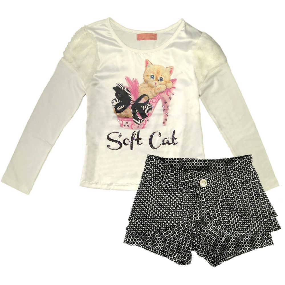 short saia tweed