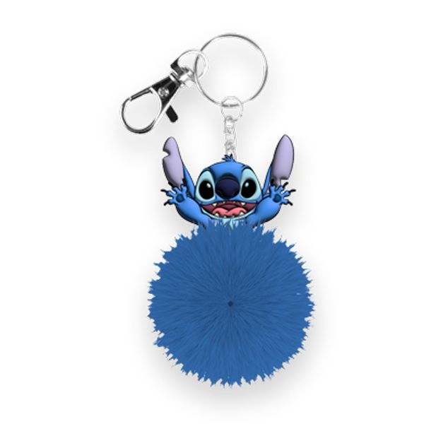 Chaveiro Pompom - Stitch - Sortido - Azul - Toyng