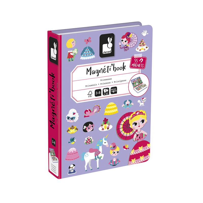 Livro Magnetico Infantil Princesas Janod 0