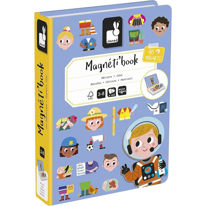 Livro Magnetico Infantil Profissoes Janod 0