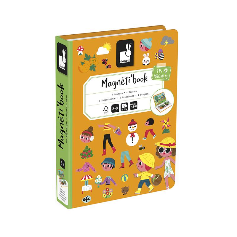 Livro Magnetico Infantil 4 Estacoes Janod 0