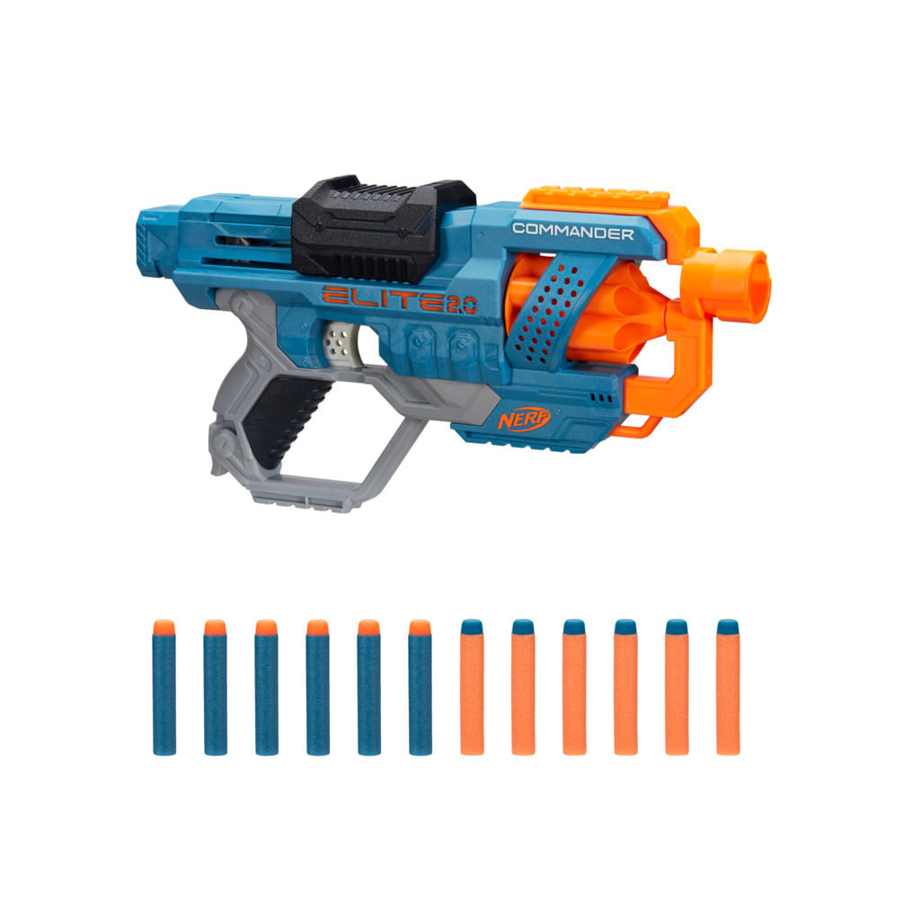 9 tipos de NERF para conhecer e se divertir! 2 Lancador De Dardos Nerf Elite 20 Commander Hasbro 0