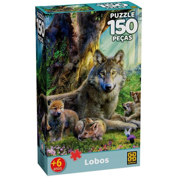 Quebra-cabeça 150 peças Lobos