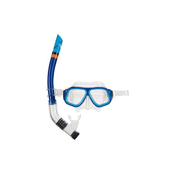 Máscara de Mergulho e Snorkel Juvenil Azul