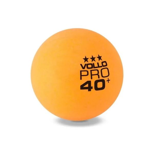 Bola Tênis de Mesa Vollo Laranja 6 Unidades 3 Estrelas