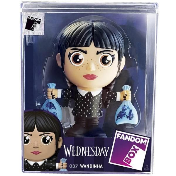 Fandom BOX Boneca Wandinha com Peixes Wandinha Colecionavel Lider