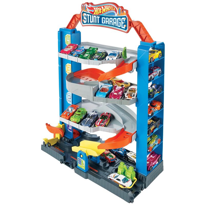 Garagem De Carros De Corrida Com Pista Brinquedo Infantil 