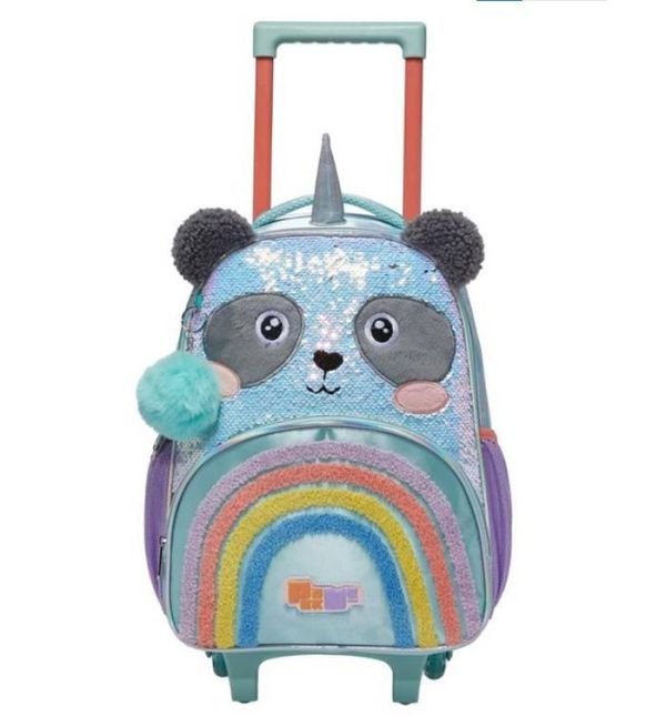 Mochila de Rodinhas Panda Colorido - Pacific