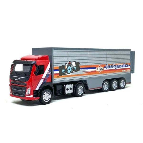 Miniatura Caminhão Volvo Contêiner C/ Luz E Som 1/50 Calif. Collectibles 68380