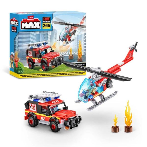 Blocos de Montar Max City Fire Adventure 265 Peças
