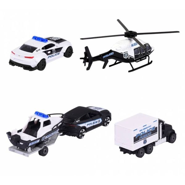 Box Set c/5 Miniaturas Police Force 4 1:64 Majorette MAJ212053188