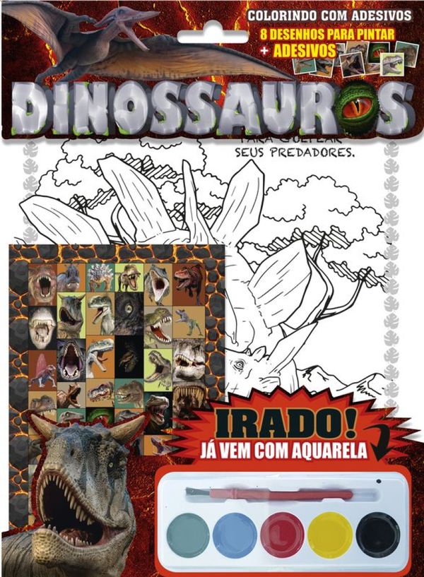 Dinossauros - Colorindo com Adesivos 03