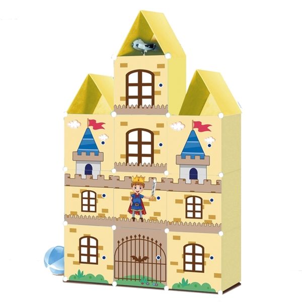 ARMARIO INFANTIL PORTATIL COM 13 MODULOS ORGANIZADOR DE BRINQUEDOS GUARDA ROUPA E SAPATEIRA PLASTICO