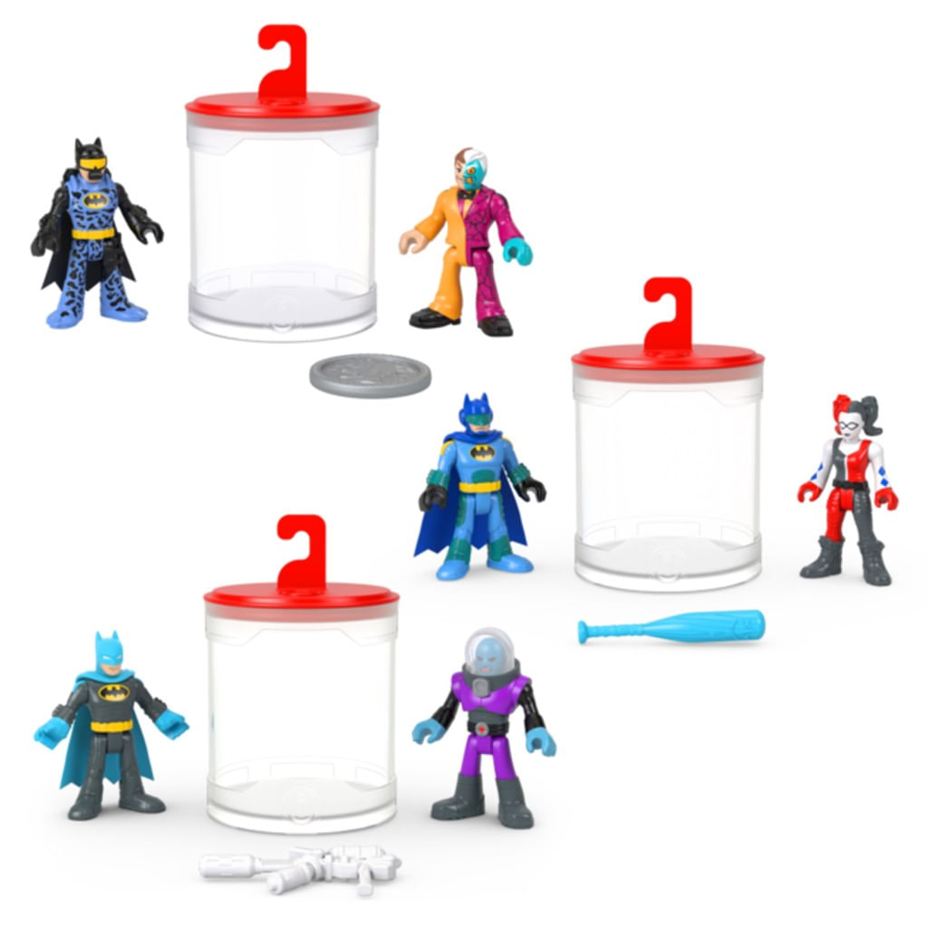 Mini Boneco - DC - Color Changers - Batman e Duas-Caras - Modelos Unitários Sortidos - Fisher-Price