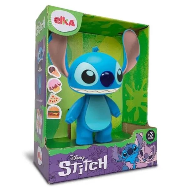 Boneco Stitch Disney 24 Cm Com Comidinhas Divertidas Elka
