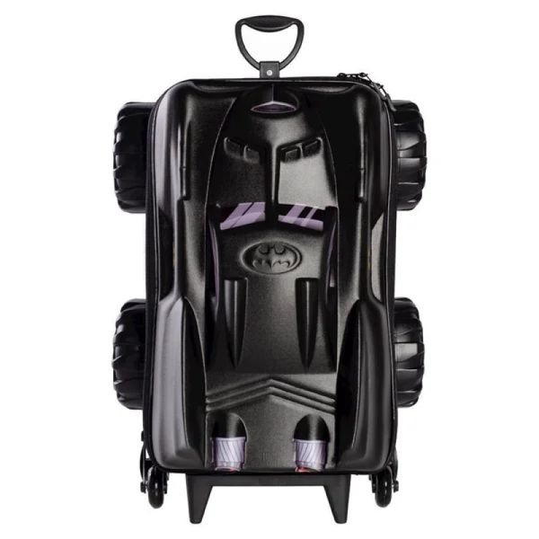 Mochila De Rodinhas 3D Maxtoy Batmóvel Monster Trucks Preto