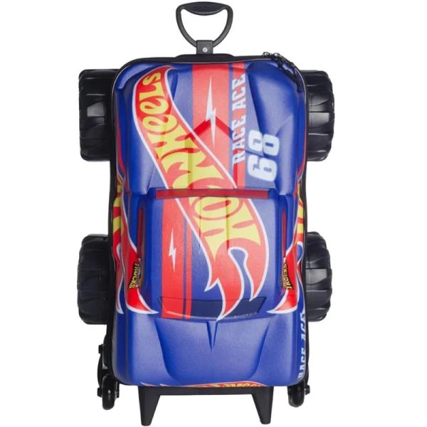 Mochila de Rodinhas 3D Maxtoy Hotwheels Race Monster Trucks