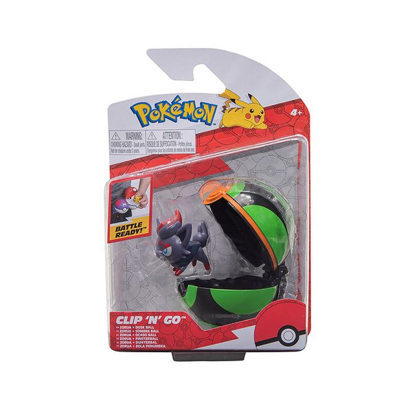 Boneco Pokémon Zorua + Dusk Ball
