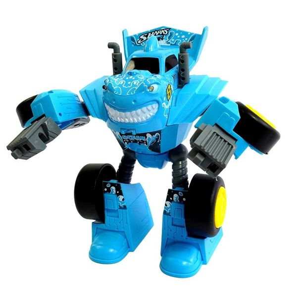 Carrinho Robô - Megaformers Metal - Metal Shark - Multikids