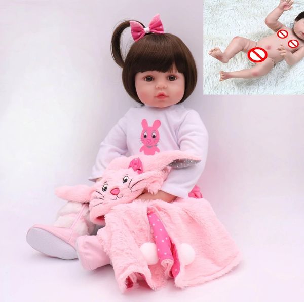 Bebê Reborn Menina Realista 100% Silicone 47cm - Bela