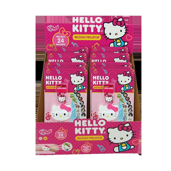 Rélogio com Projetor Hello Kitty