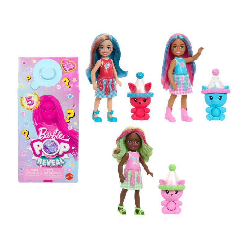 Mini Boneca - Barbie - Pop Reveal Shakes - Chelsea - Surpresa - Mattel
