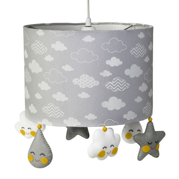 Lustre Tubular Chuva De Amor Cinza