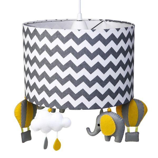 Lustre Tubular Elefante Cinza