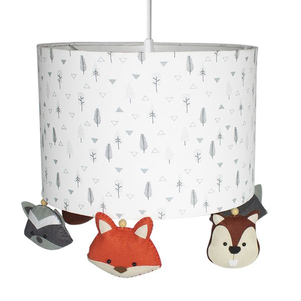 Lustre Tubular Raposa E Amigos
