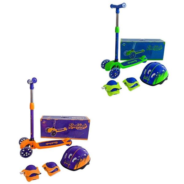 Patinete Infantil com Kit de Proteção - Sport - Modelos Sortidos - Uni-Art